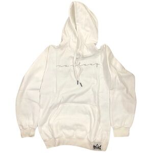 NSG Graphic Hoodie 'No Sleep' in White, Size M​​​​​​​​